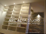 rendering di progetto per un soggiorno