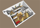 progetto distributivo per  un appartamento 
