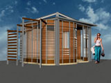 progetto di studio per un chiosco