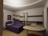 progetto arredo camera per ragazzi